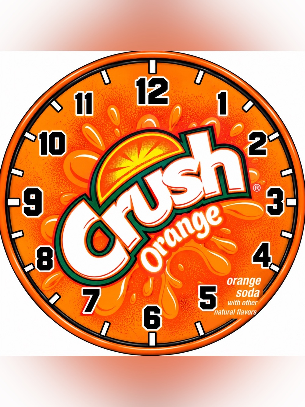 Orange Wall Clock - Orange